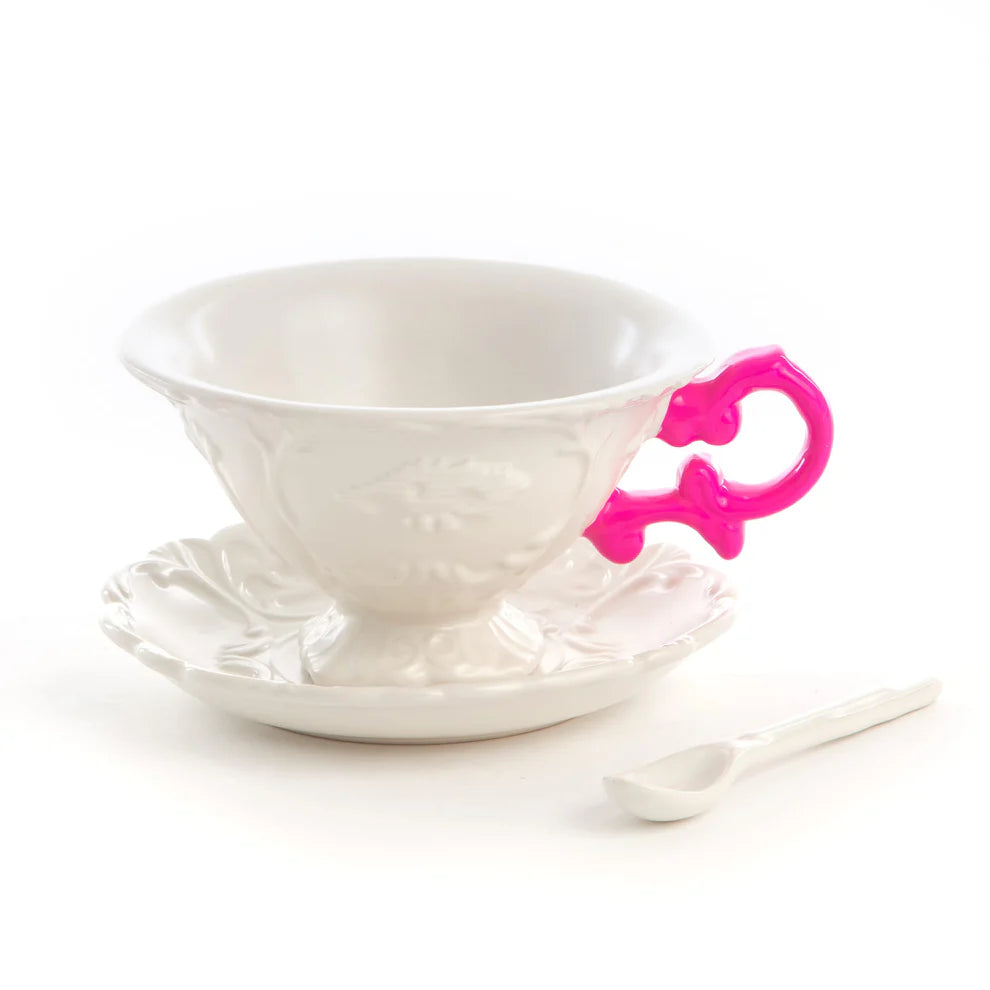 Seletti I-Wares I-Tea – Set da Tè con Manico Fucsia