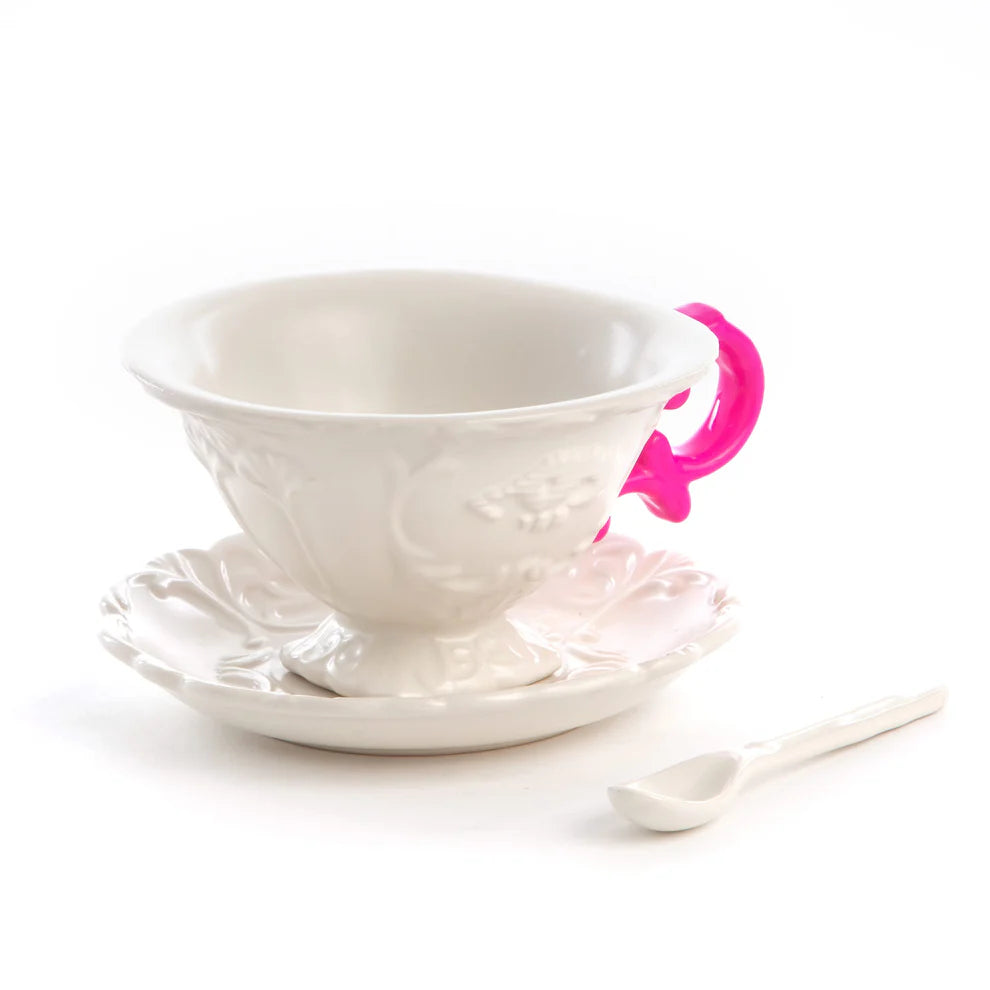 Seletti I-Wares I-Tea – Set da Tè con Manico Fucsia