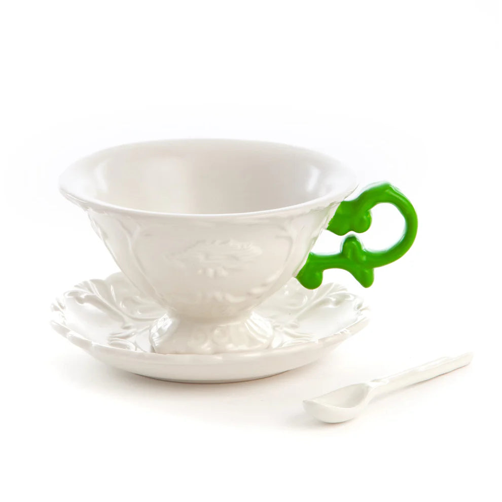 Seletti I-Wares I-Tea – Set da Tè con Manico Verde