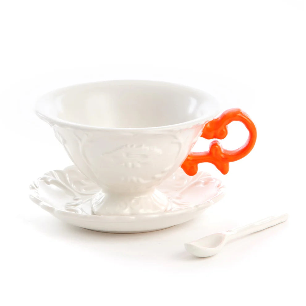 Seletti I-Wares I-Tea – Set da Tè con Manico Arancio