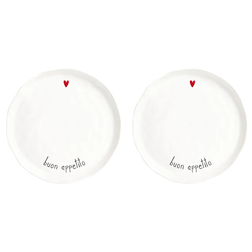 SIMPLE DAY - SET 2 PIATTI PIANI BUON APPETITO
