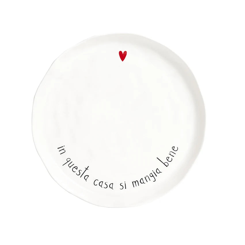 SIMPLE DAY - SET 2 PIATTI PIANI IN QUESTA CASA SI MANGIA BENE