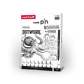 UNI PIN Fineliner Starter Kit Dotwork, Set 8 Pennarelli e Tutorial Uni-Ball