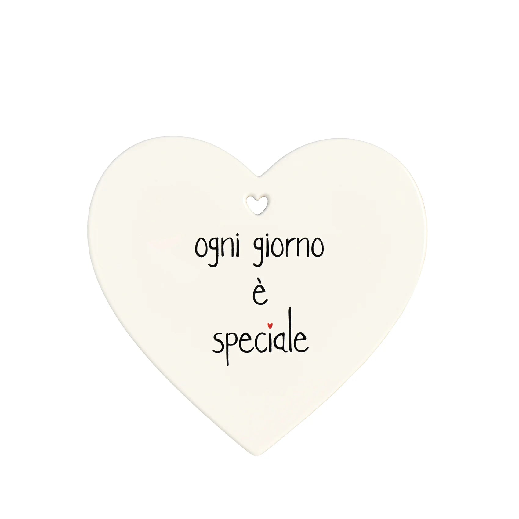 Simple Day Sottopentola Cuore in Gres Decoro Ogni Giorno è Speciale 21x20 cm