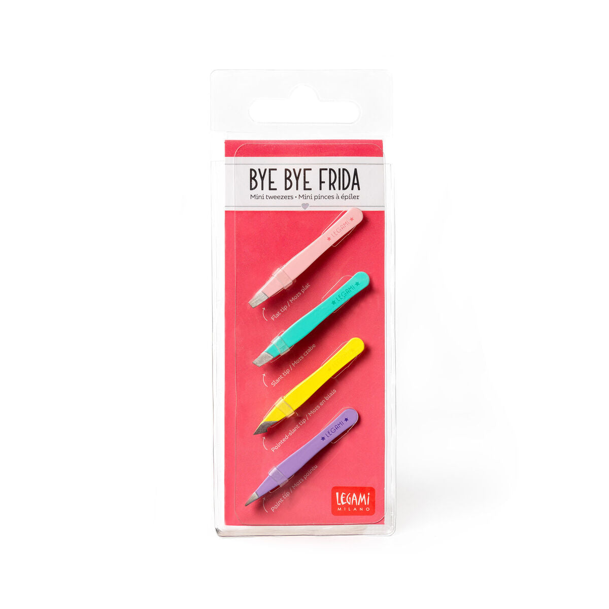LEGAMI - Bye Bye Frida! – Set 4 Mini Pinzette | Legami