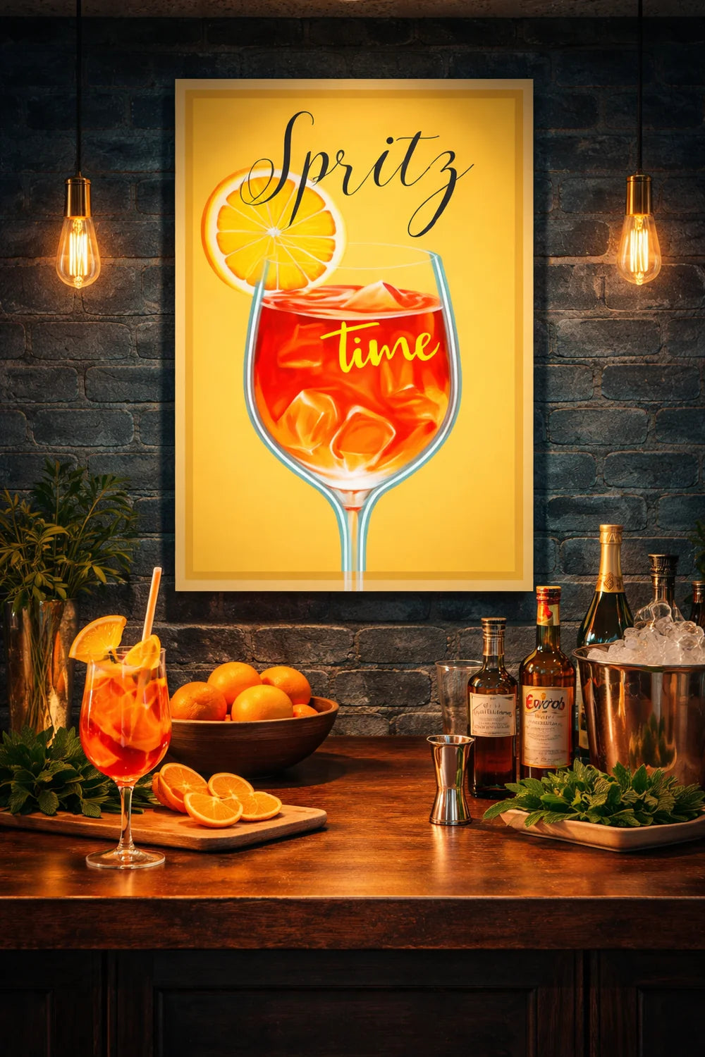 Palais Royal – Quadro LED Spritz, Aperitivo, 60x80 cm