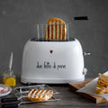SIMPLE DAY - Tostapane bianco decoro Due fette di pane