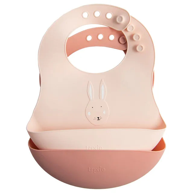 TRIXIE Waterproof Bib 2-Pack - Mrs. Rabbit