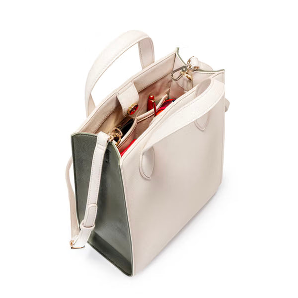 CAMPO MARZIO - Eugenia Vertical Bag Cream - Olive