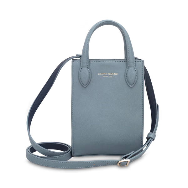 CAMPO MARZIO - Edwina Mini Vertical Bag - Dark Denim-Petrol Blue