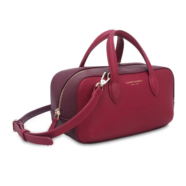 CAMPO MARZIO - Seda Mini Bowling Bag Bordeaux Plum