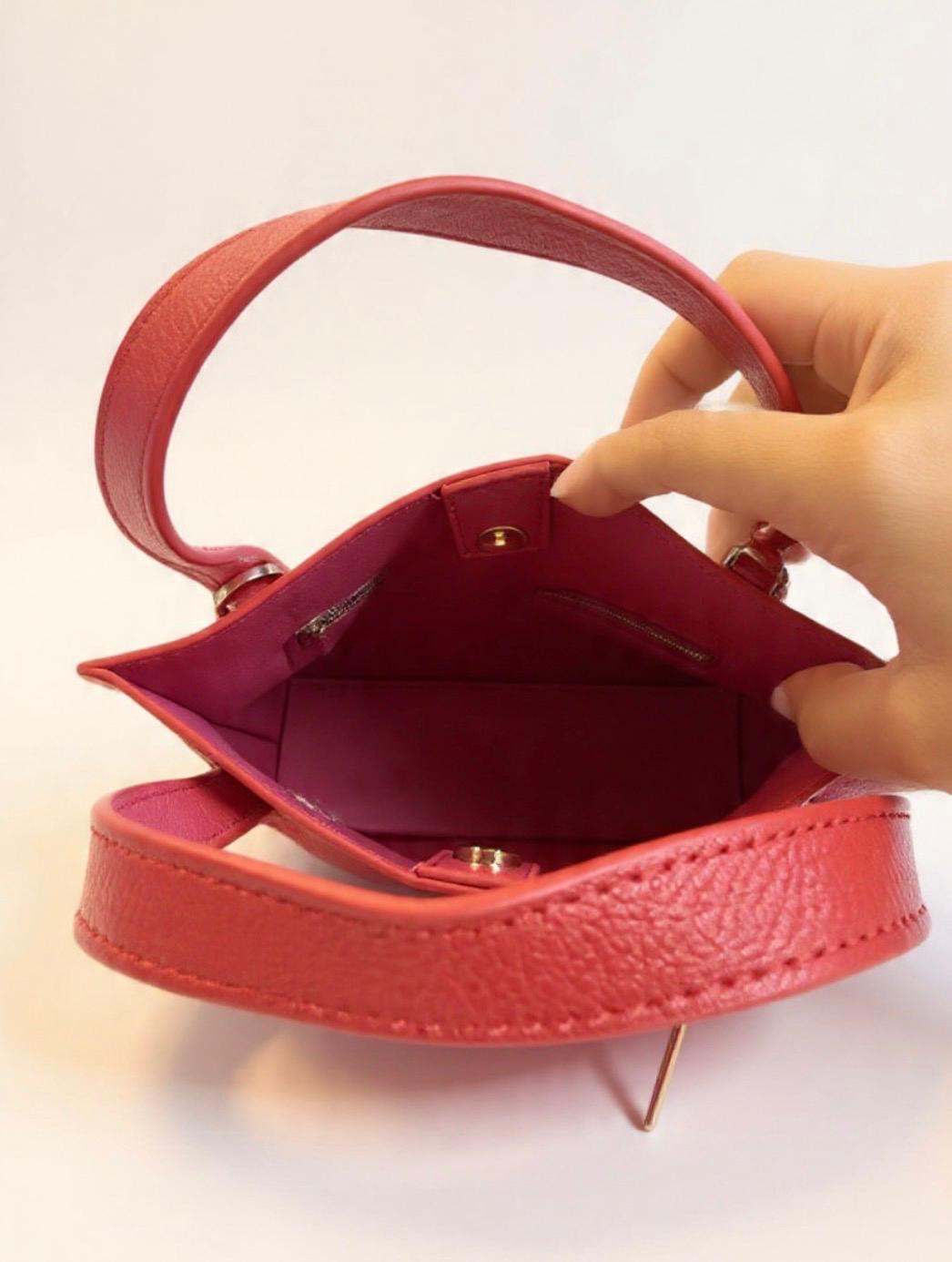 CAMPO MARZIO - Mini Tote Bag ICONIC MINI TOTE BAG CHERRY RED - FUCSHIA