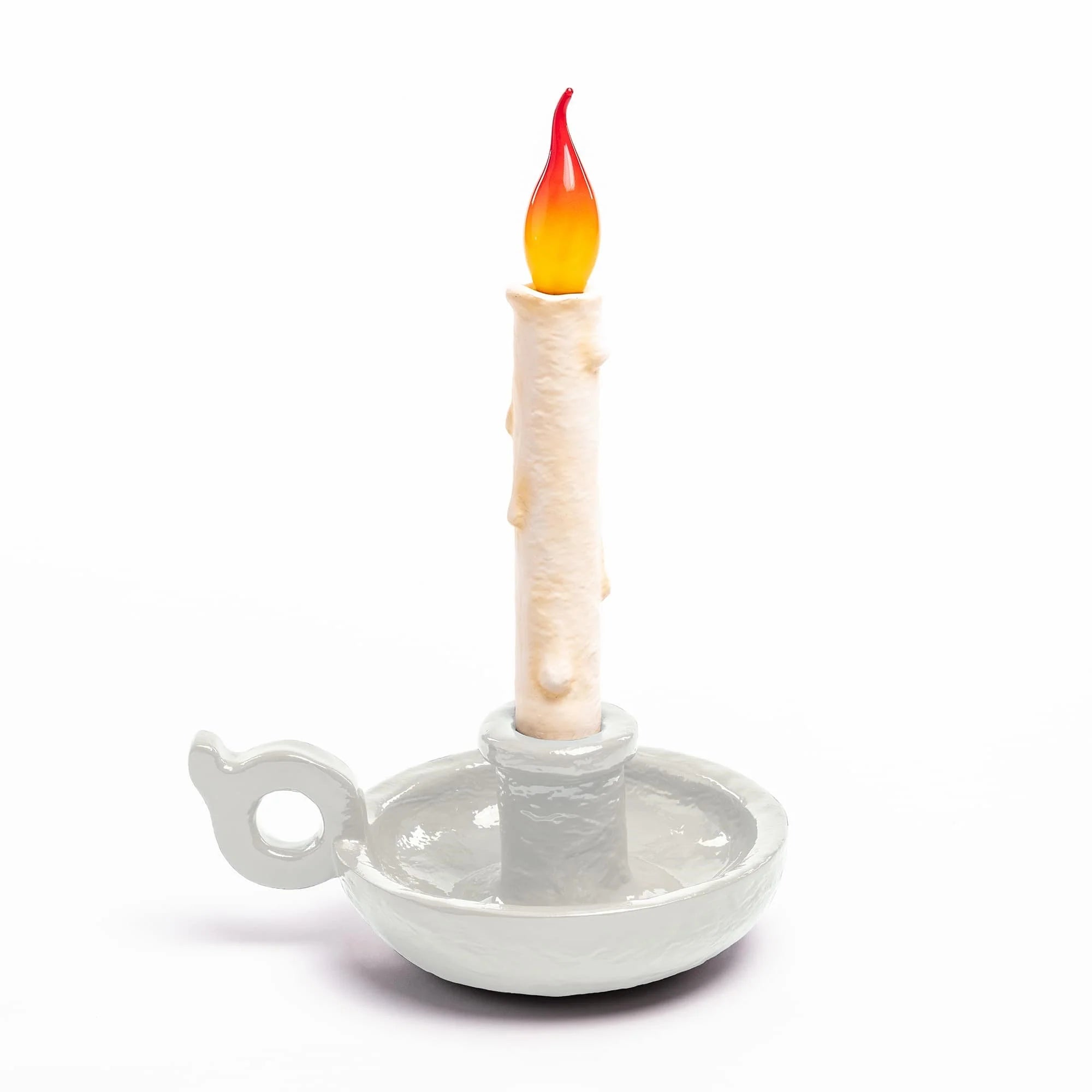 SELETTI - LAMPADA LED RICARICABILE IN RESINA "GRIMM" WHITE