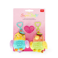 LEGAMI - Super Soft! - Tiny - Set of 2 Plush Key Rings - Love Birds