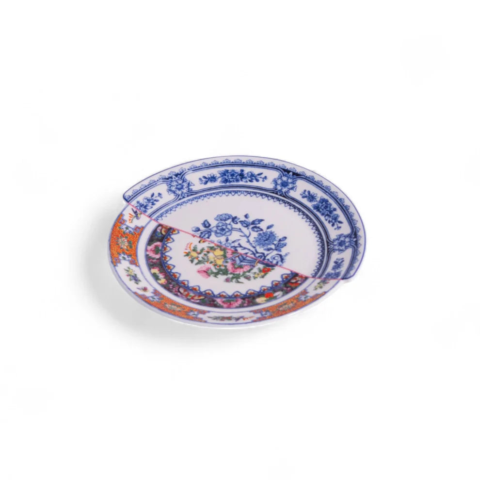 SELETTI PIATTINO PER IL PANE IN PORCELLANA "HYBRID" CM 15 × 14,5 h 1,8 - ZOBEIDE