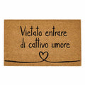 Simple Day Zerbino in cocco Vietato entrare di cattivo umore 45 x 75 cm