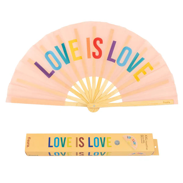 Fisura Ventaglio XXL "Love is Love" arcobaleno