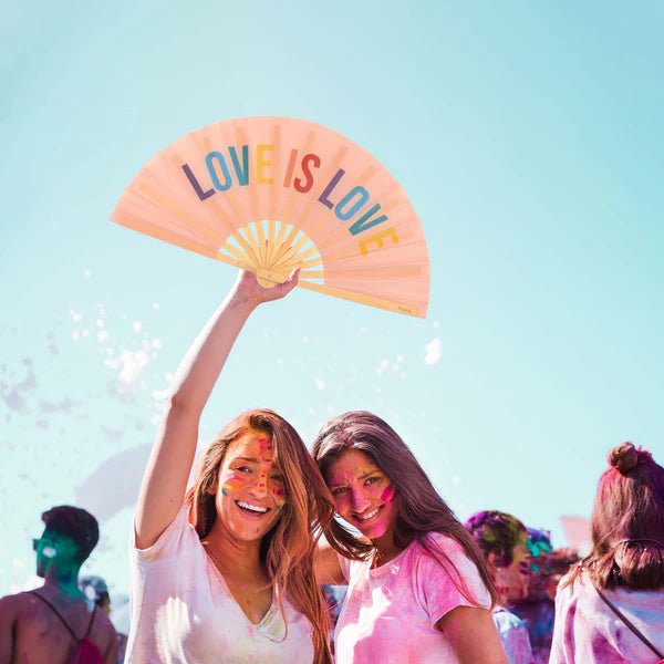 Fisura Ventaglio XXL "Love is Love" arcobaleno