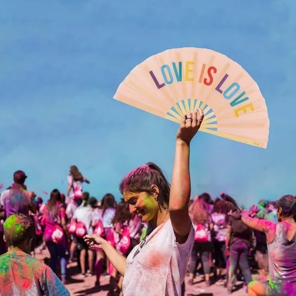 Fisura Ventaglio XXL "Love is Love" arcobaleno