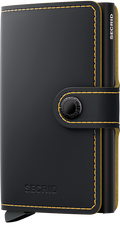 Secrid Miniwallet Matte Black & Ochre