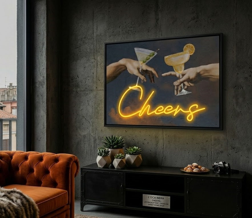 Palais Royal Quadro LED Cheers 80x60 cm