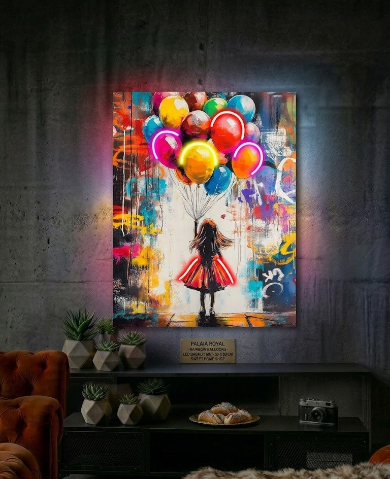 Palais Royal Quadro LED Balloons 60x80 cm