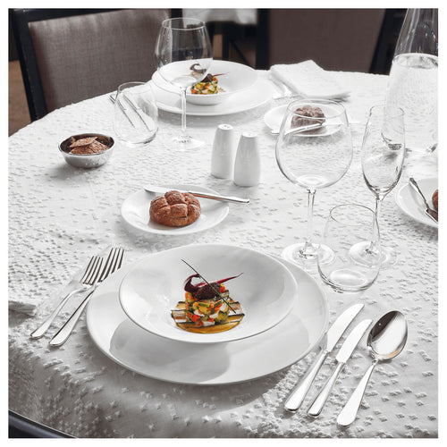 ARTHUR KRUPP BONE CHINA - SET 18 PZ PIATTI NEVE PER 6 PERSONE
