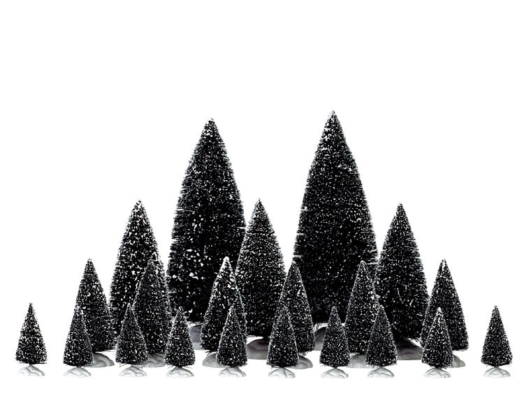 ASSORTED PINE TREES, SET OF 21 04768-AA