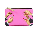 ASTUCCIO IN PU STAMPATO 15,5x9,5 "TOILETPAPER" LIPSTICKS PINK