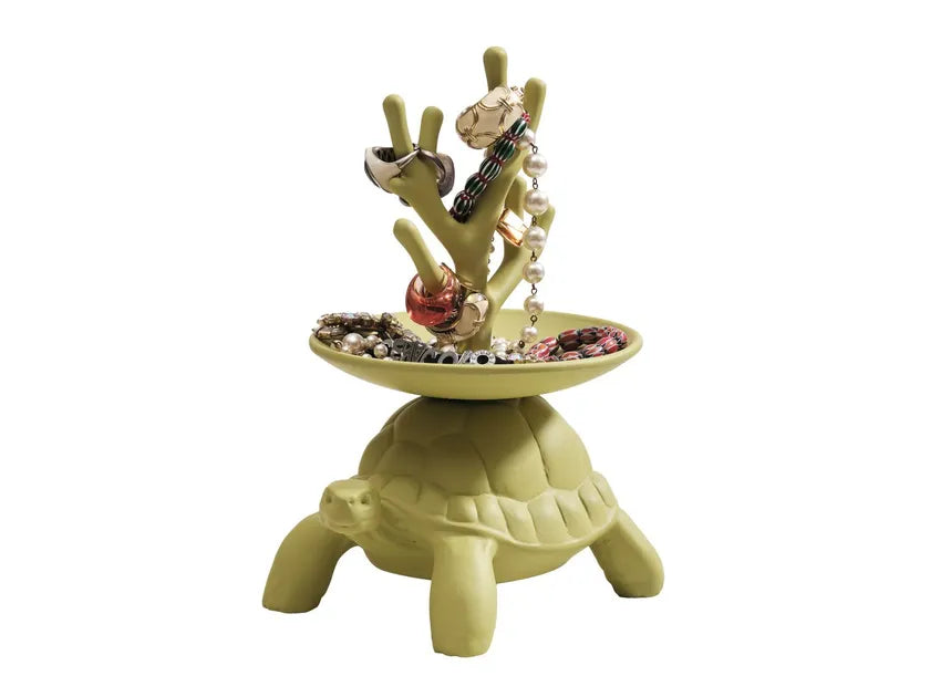 QEEBOO - Turtle Carry XS - porta gioielli - Jewelry Tree Olive Green