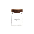 SIMOLE DAY Barattolo in Vetro Borosilicato – Decoro Origano, 6x6x9 cm