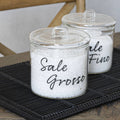 Simple Day Barattolo in Vetro Borosilicato Decoro Sale Grosso D 12 x h 13 cm