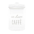 SIMPLE DAY Barattolo in Vetro Borosilicato – Decoro Un buon caffè, Ø12 cm x H20 cm