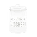 SIMPLE DAY Barattolo in Vetro Borosilicato – Decoro Un chilo di zucchero, Ø12 cm x H20 cm