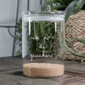 SIMPLE DAY - Barattolo in Vetro Borosilicato “Un Pò di Zucchero” – Design Italiano