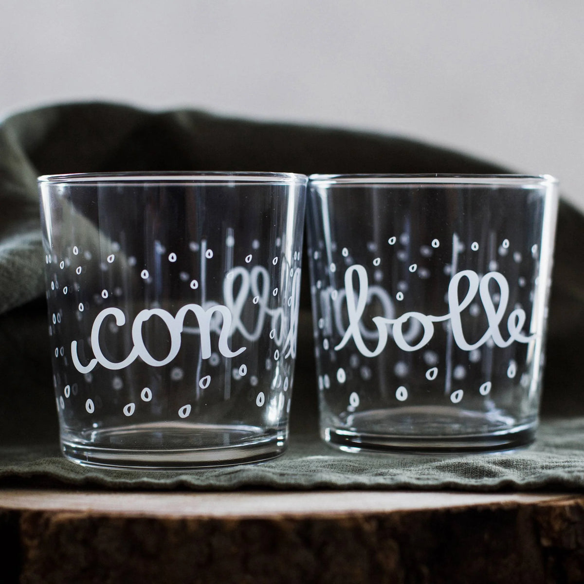 Simple Day Set 6 Bicchieri Bolle Bianche 35,5 cl