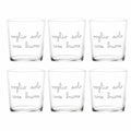Simple Day Set 6 bicchieri acqua Voglio solo cose buone