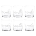 Simple Day Set 6 bicchieri acqua in vetro temperato Senza Bolle 35,5 cl