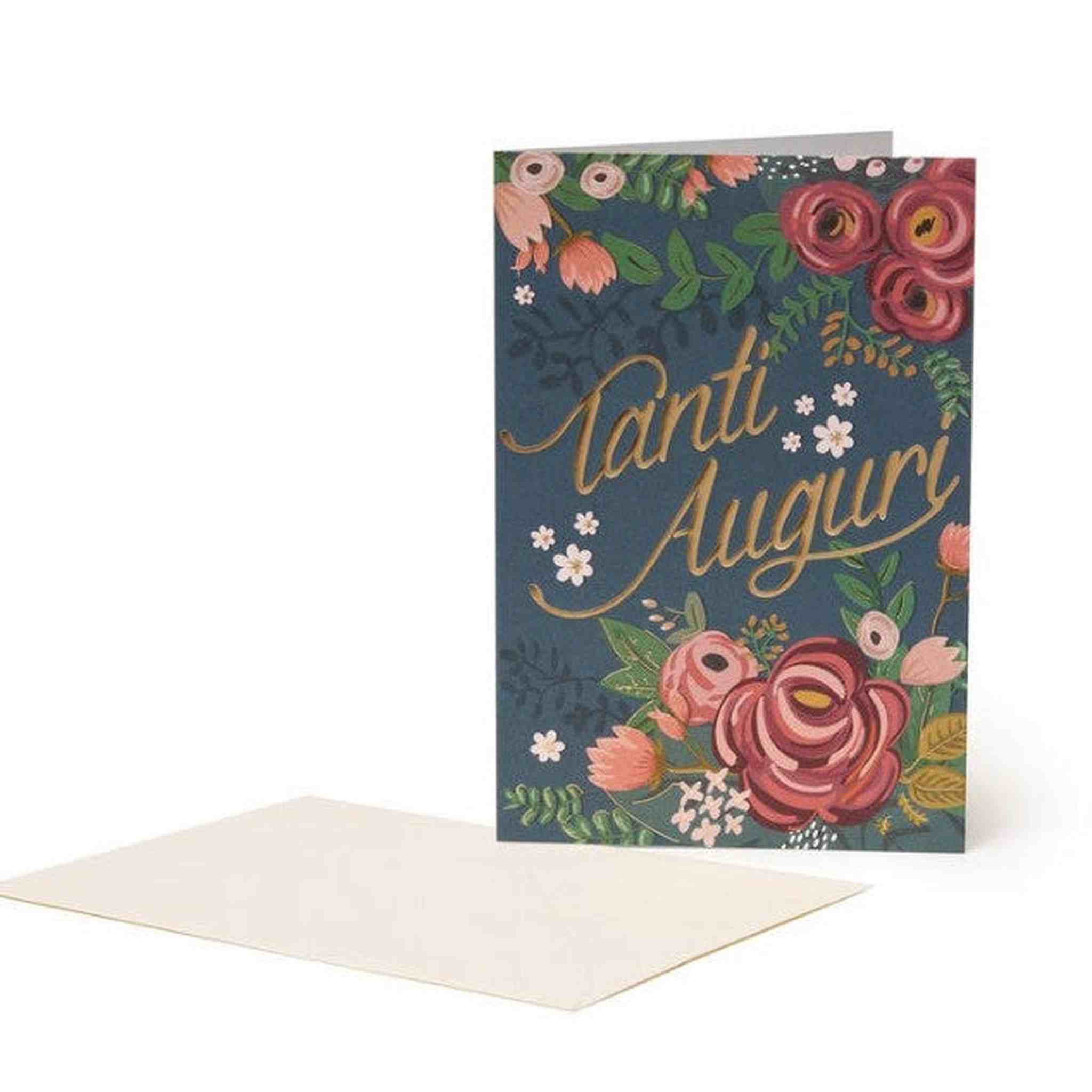 BIGLIETTO DI AUGURI 11,5x17 FLOWERS
