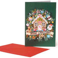 BIGLIETTO DI AUGURI 11,5x17 GINGERBREAD HOUSE