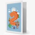 BIGLIETTO DI AUGURI 11,5x17 LITTLE BOYS - 2 ANNI