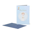 BIGLIETTO DI AUGURI 11,5x17 - PRIMA COMUNIONE BOY