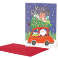 BIGLIETTO DI AUGURI 11,5x17 SANTA CAR