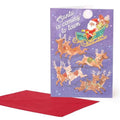 BIGLIETTO DI AUGURI 11,5x17 SANTA SLEIGH