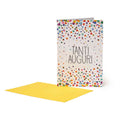BIGLIETTO DI AUGURI 11,5x17 TANTI AUGURI POIS