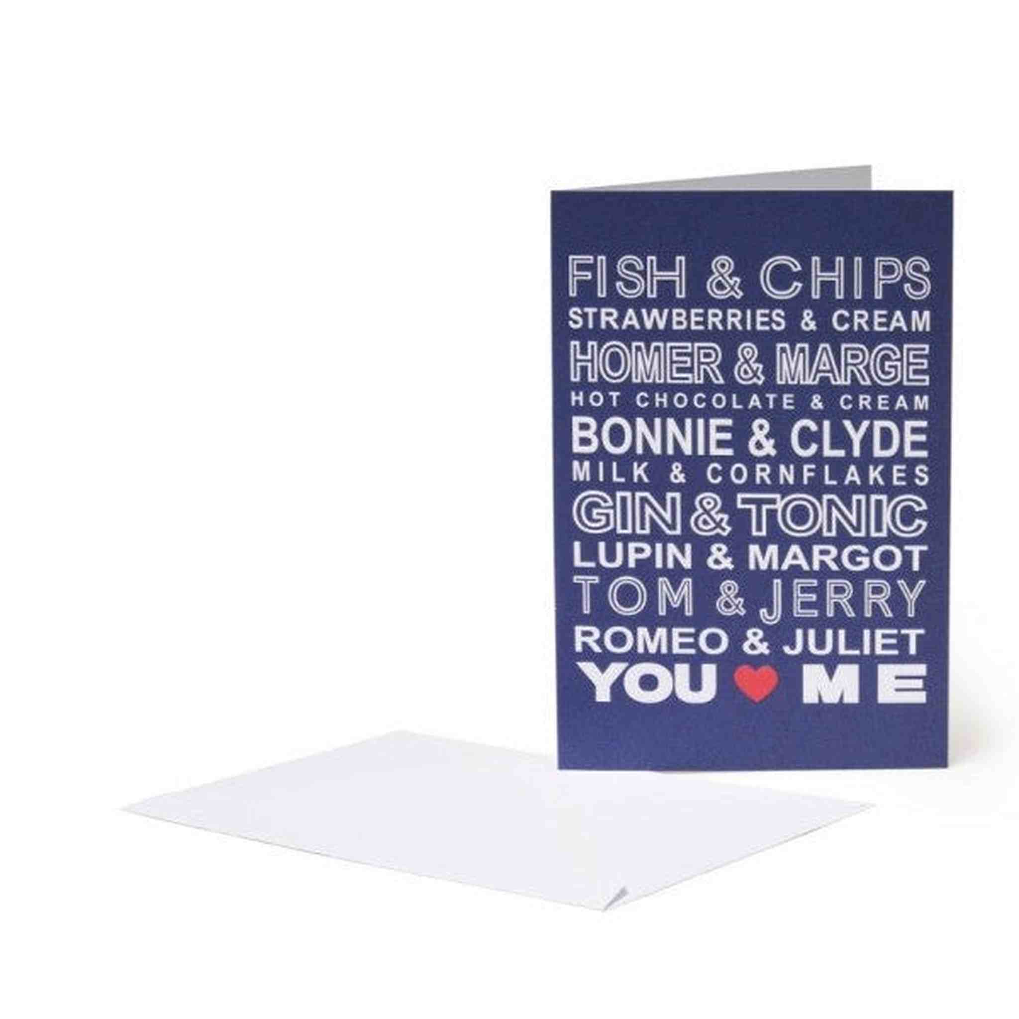 BIGLIETTO DI AUGURI 11,5x17 YOU AND ME