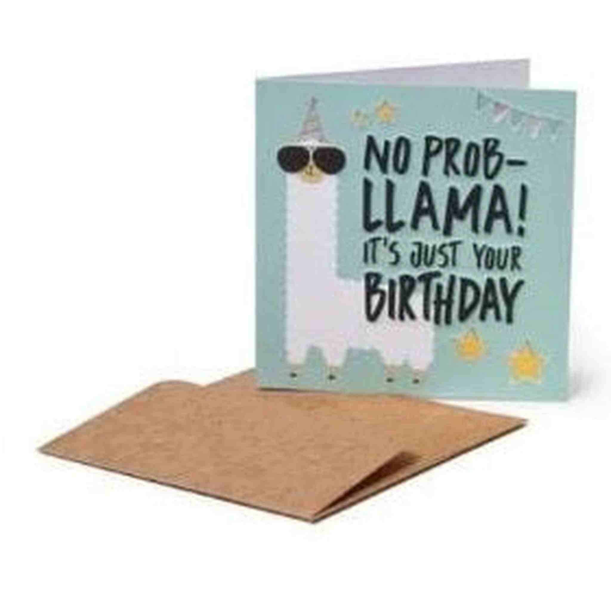 BIGLIETTO DI AUGURI 7x7 LLAMA