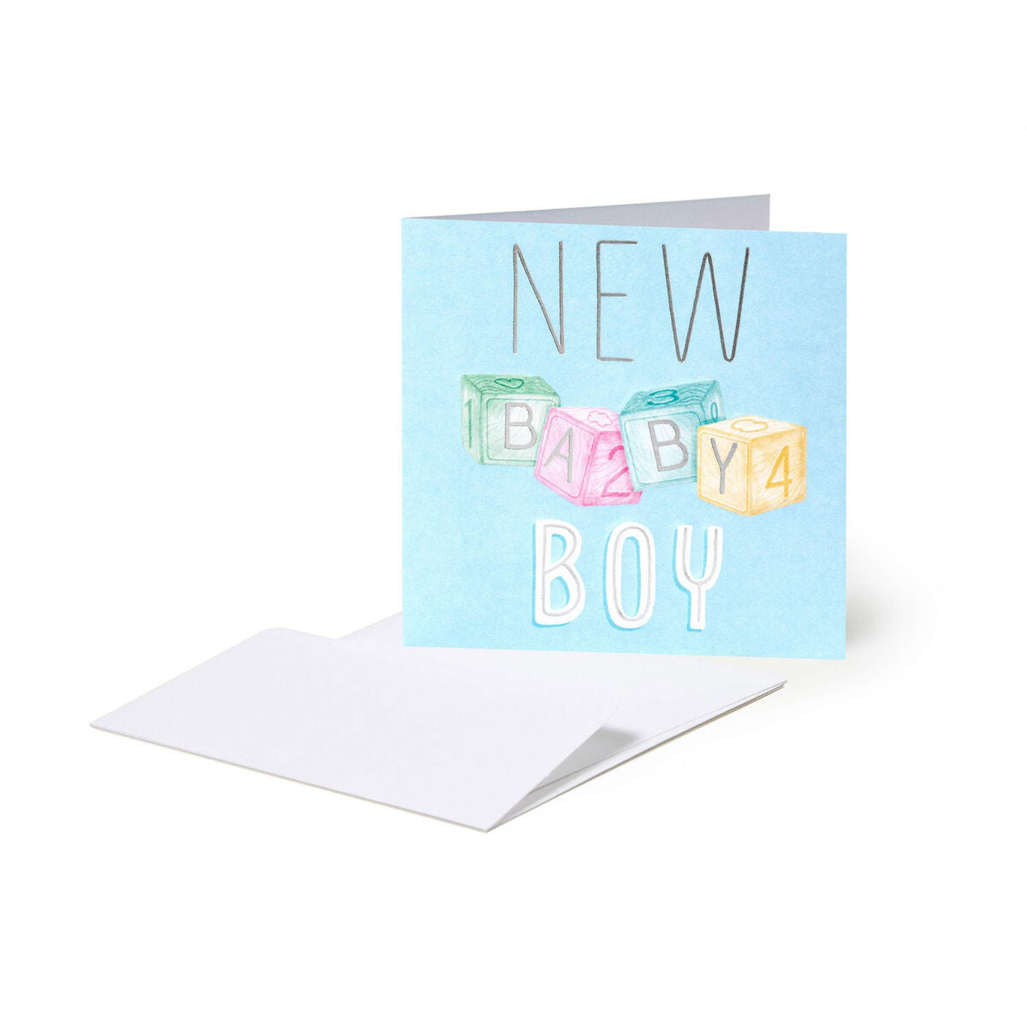 BIGLIETTO DI AUGURI 7x7 NEW BABY