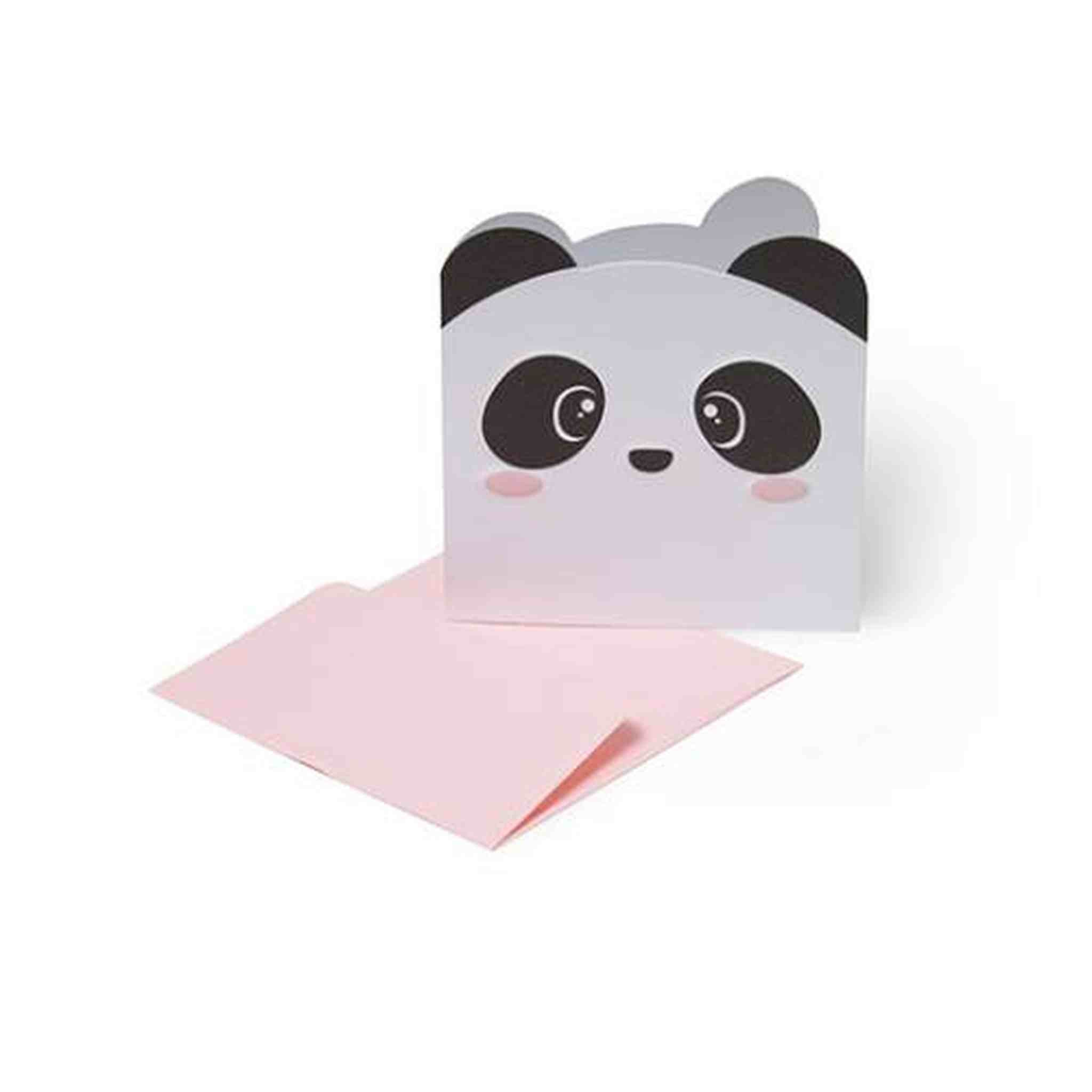 BIGLIETTO DI AUGURI 7x7 PANDA