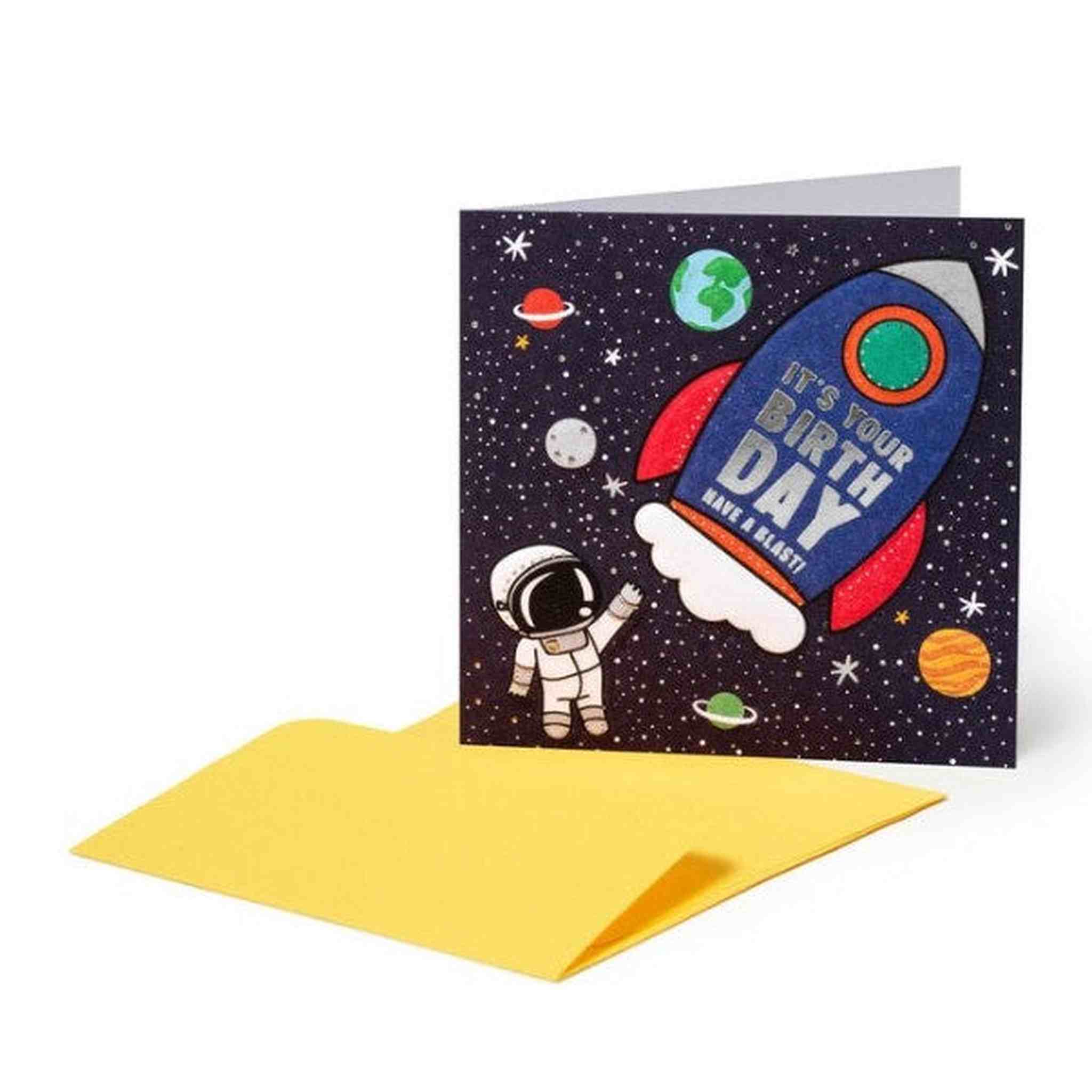 BIGLIETTO DI AUGURI 7x7 SPACE